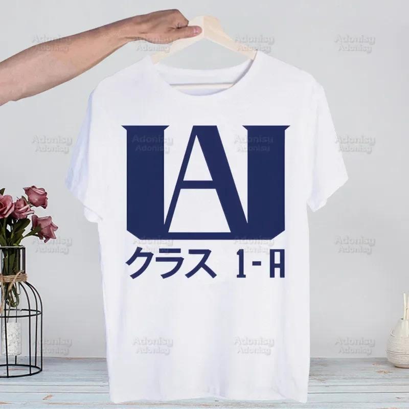 My Hero Academia Hip Hop Streetwear T Shirt Harajuku Todoroki TShirts Short Sleeve Casual Bakugou Deku Anime T-Shirt Tops Tees