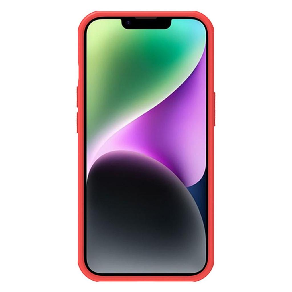 Nillkin Super Frosted Shield Pro Case for iPhone 14 Plus, Red - Premium Back Cover