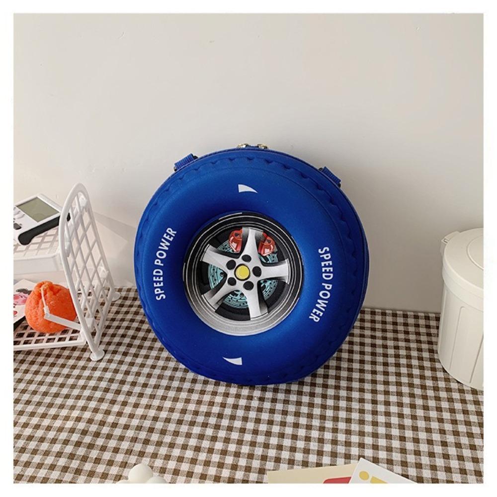 Детский школьный ранец в форме цветной шины EVA 3D с рисунком колеса для детского сада, сумка через плечо, уменьшающая нагрузку, детский рюкзак