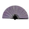 10-дюймовый веер для выступлений, сверхлегкий, портативный, декоративный ручной веер для женщин, складной блестящий ручной веер для рейва, идеальный для косплея