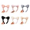 Cat Ears Headbands Furry Plush Headbands Hair Accessories for Girls and Womens Holiday Party Headwear