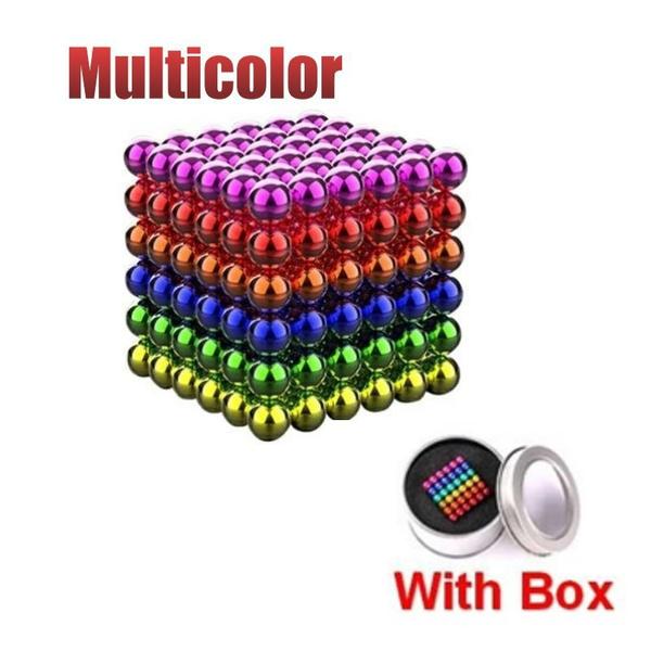 Newly 216PCS Magic Ball Cube Ball Leisure Puzzle Magic Beads Creative Decompression Colorful Magic Ball Holiday Gift