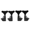 Musiclily Basic Bass Peg for 4 String Ibanez Style Electric Black L2+R2 Bass,