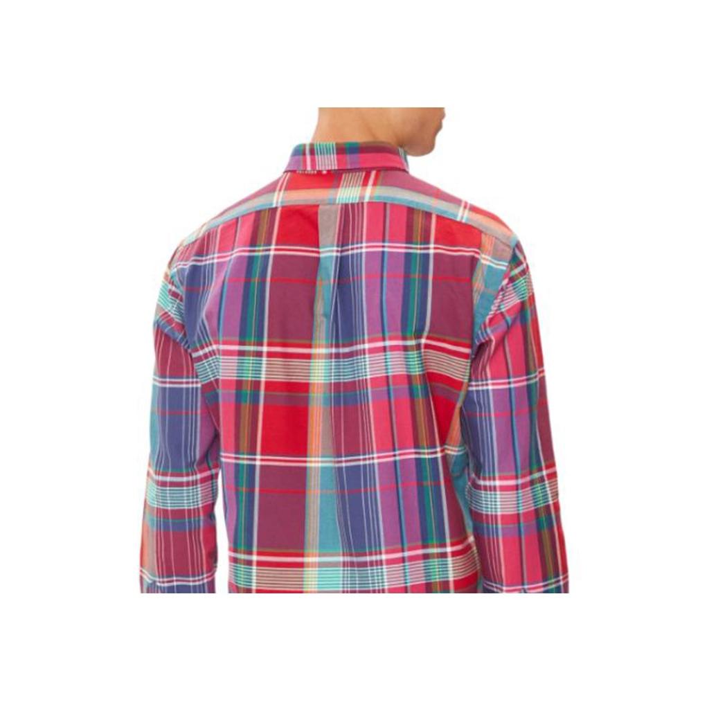 Polo Ralph Lauren Plaid Polo Collar Long Sleeve Shirt Men Shirts Multicolor 710944612-001