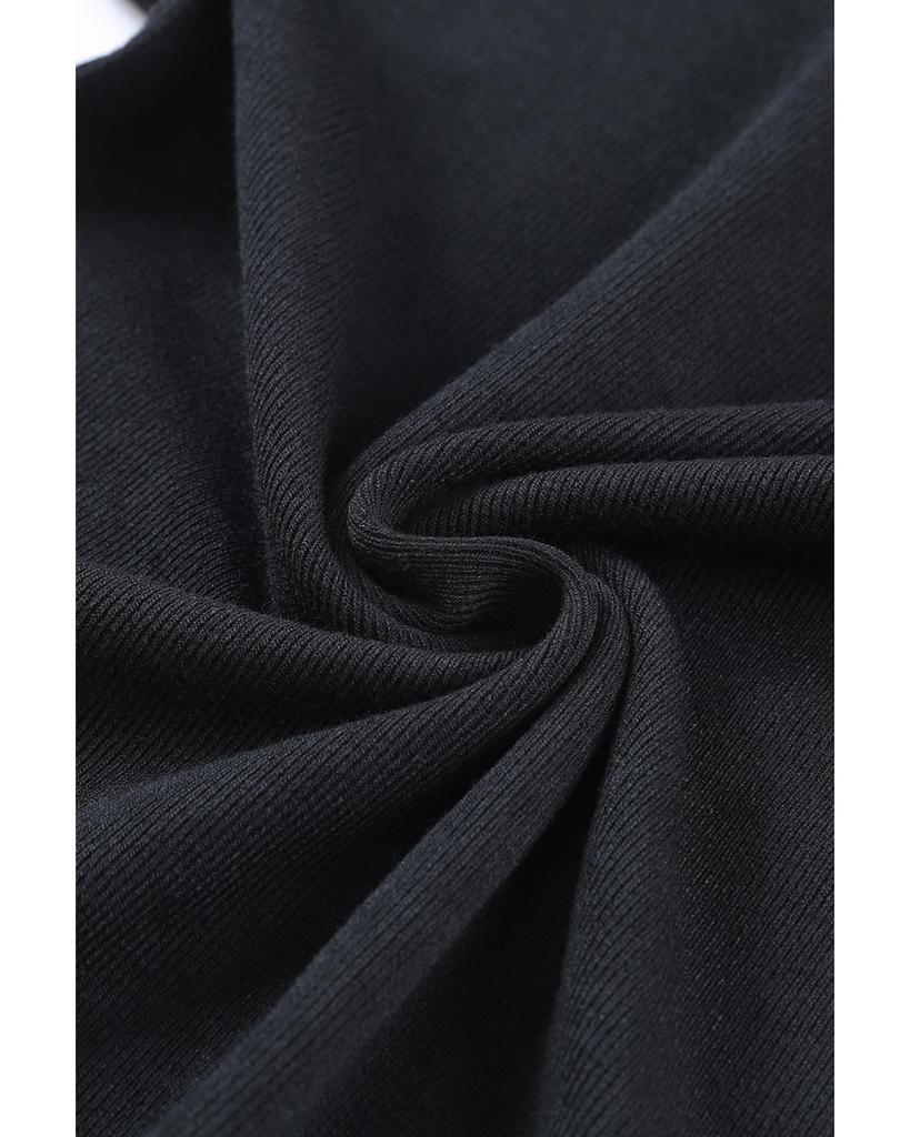 Azura Exchange Футболка с вырезом на косой кромке и рукавами-крылышками