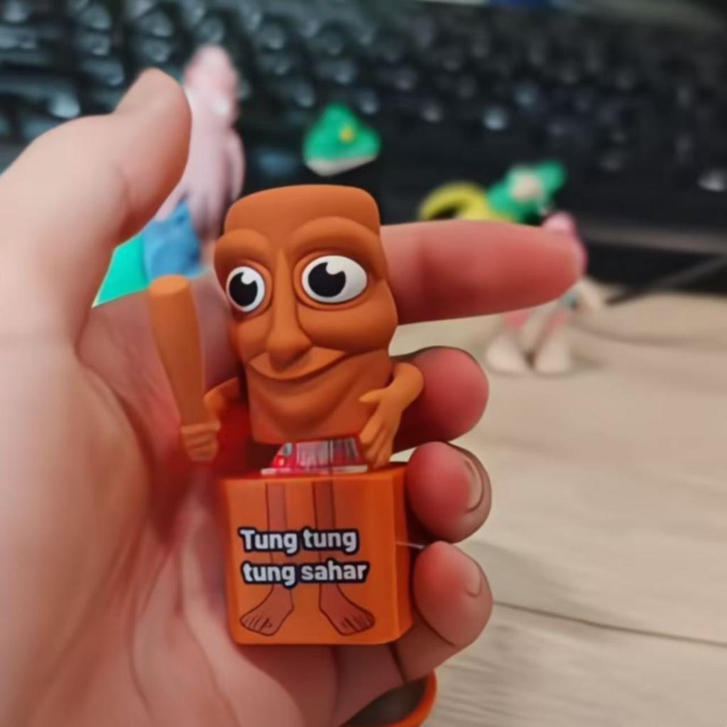 Тунг Тунг Тунг Сахар Игрушки-непоседы Кнопки клавиатуры Интерактивные звуковые игрушки со светом и звуком Сувениры для вечеринок Игрушки для снятия стресса