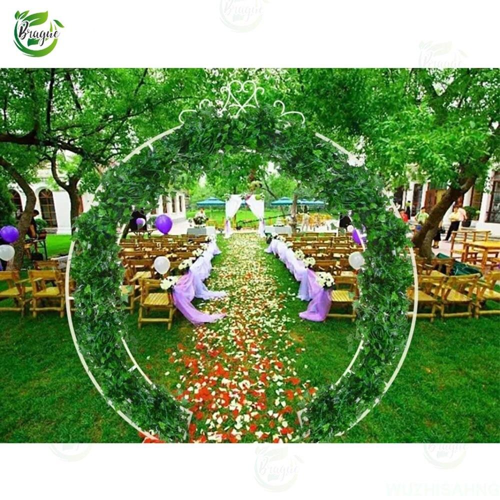 200 см искусственные растения лианы зеленые листья плющ виноградная лоза для дома свадебный декор оптовая продажа diy подвесная гирлянда искусственные цветы