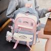 2024 Large Capacity Casual College Style Backpack for Girls - Fashionable Travel and School Bag for Junior High Students