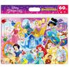 Tenyo Детский пазл Disney Disney Princess Princess Белый пазл из 60 деталей для детей DC-60-167 Антибактериальное покрытие с чистящим чехлом для детей от 4 лет