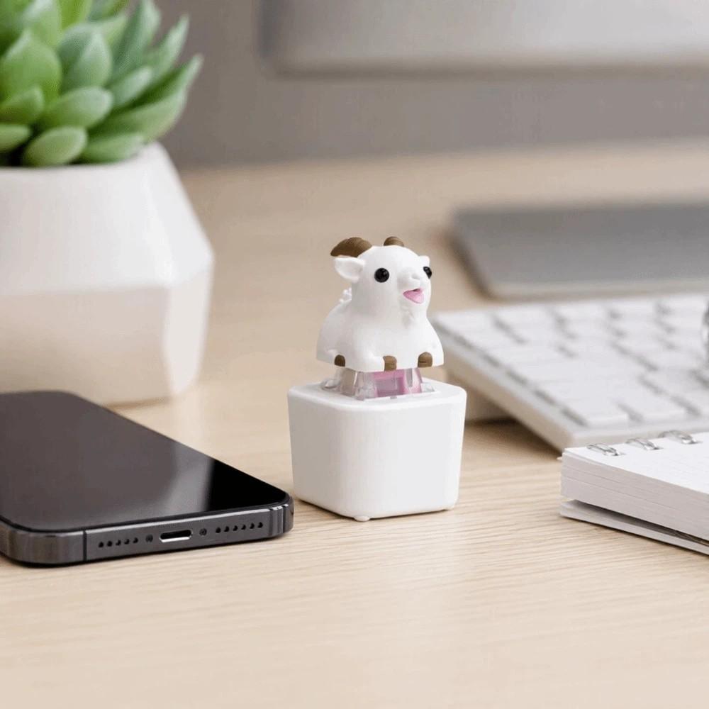 Clicky Button Keyboard Fidget Keychain Sheep Design Fidget Clicker Keychain Pass Time