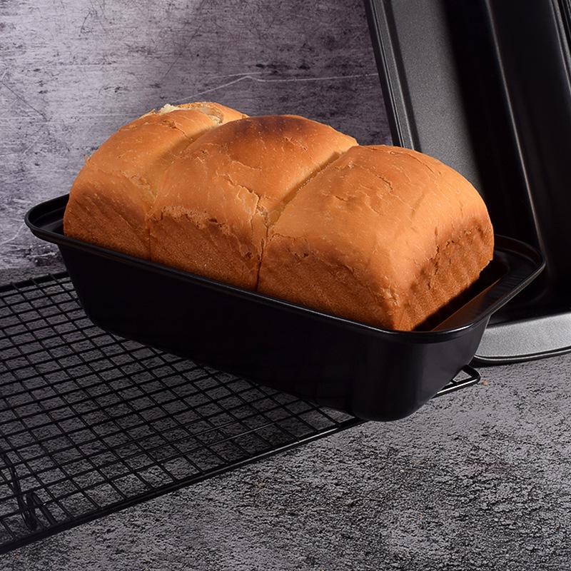 Антипригарная форма для выпечки хлеба, тостов, углеродистой стали, прямоугольная форма для выпечки для брауни, мясного рулета