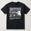 Radiohead группа графика Винтажная Унисекс футболка Унисекс Круглый вырез 100% Хлопок Короткий рукав Y2k Оверсайз Мода Популярная футболка Для фанатов