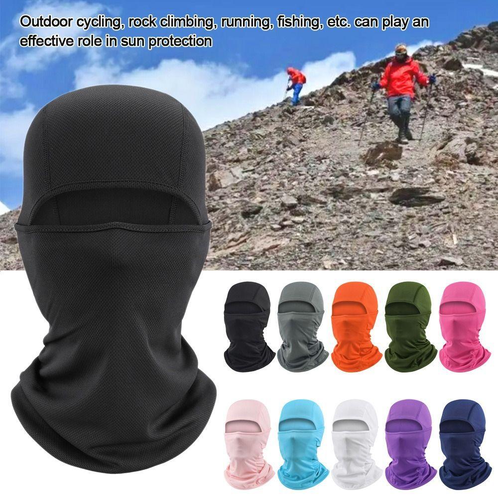 Men Women Caps Cycling Balaclava Full Face Cap Helmet Liner Hats Face Hood Cooling Neck Face Cover Cycling Balaclava