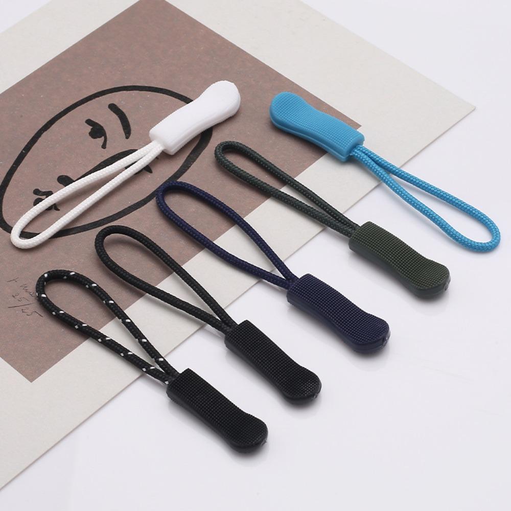 150 Pcs Lock Mechanism Zip Clip Buckle 15 Colors Slider Cord Rope Puller Zipper Pulls for Bag
