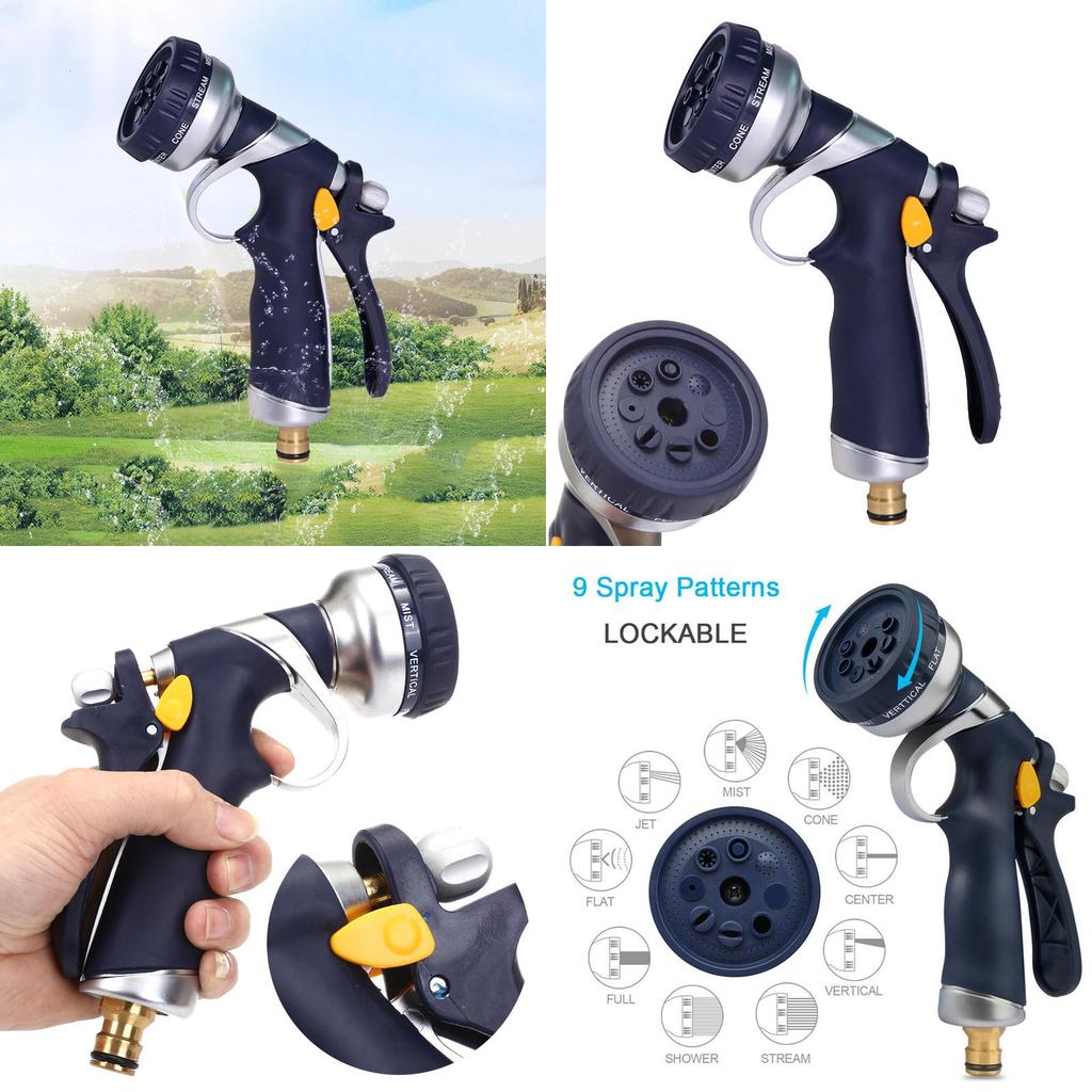 Multi-functional 9-dial Spray Gun Perfect For Car Wash And Garden Watering Needs