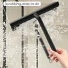 Single-sided Wiper Ergonomic Design No Installation Glass Shower Squeegee Scratch-Resistant Silicone Bathroom Mirror Wiper