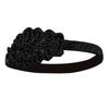 Vintage 1920s Flapper Headpiece Roaring 20s Headband for Women Hair Accessory (Black Beads, one size)