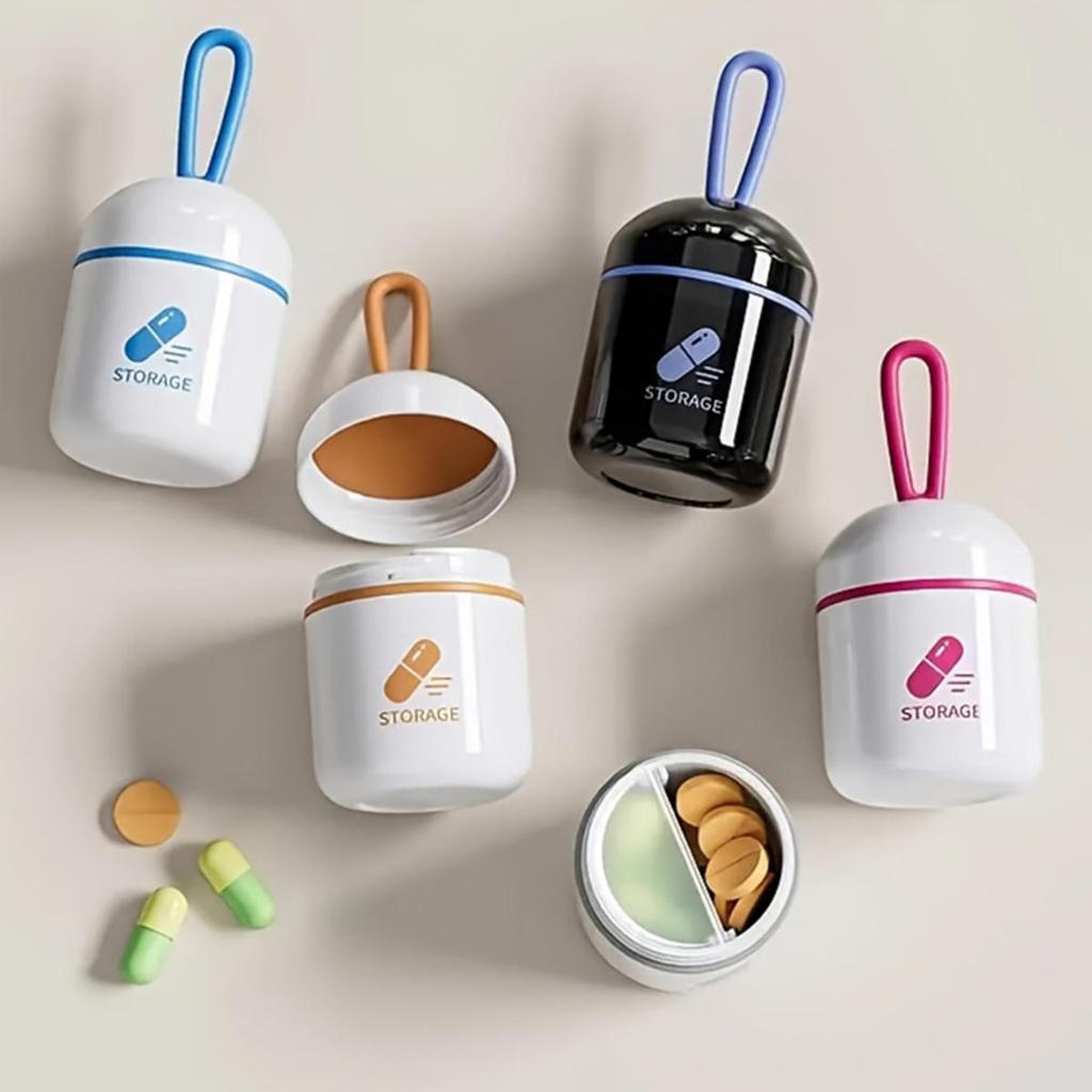 Мини-коробка для лекарств Компактная Удобная Водонепроницаемая и Влагостойкая Домашняя Коробка для Хранения Таблеток