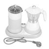 Electric Milk Frother with Moka Pot Automatic Coffee Foam Maker Milk Frother Machine