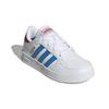 Adidas Neo Breaknet Synthetic Leather Comfortable Durable Low-Top Sneakers Kids Sneakers White Blue GW2890