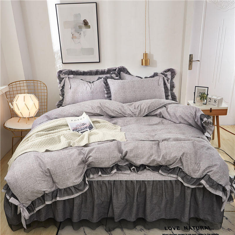 4 шт., комплект одеял для парной кровати, простыня, покрывало, королевский размер, пододеяльники, постельное белье, одеяло, постельное белье с наволочками, роскошный розовый