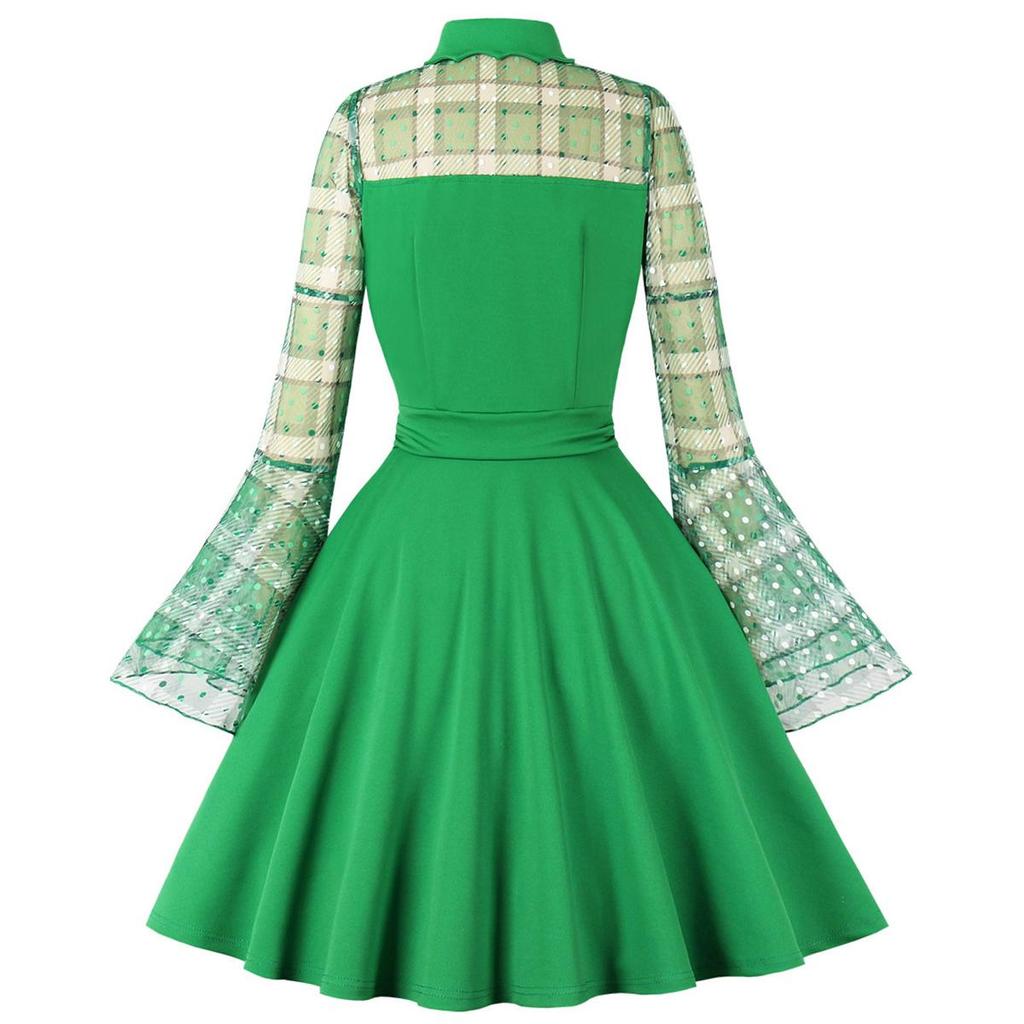 Женские ретро-готические свободные платья с вышитыми развевающимися рукавами и вырезом в форме сердца Платье на Хэллоуин Вечерняя коктейльная вечеринка Повседневная одежда Одежда для особых случаев S-4XL