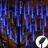 30/50см Светодиодные солнечные огни Метеоритный дождь Праздничные гирлянды Водонепроницаемый садовый свет Рождественское свадебное украшение