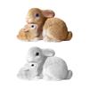 Mini Rabbit Figurine Resin Bunny Statue Animal Ornament for Indoor Outdoor Yard Balcony Easter Home Dollhouse Miniatures