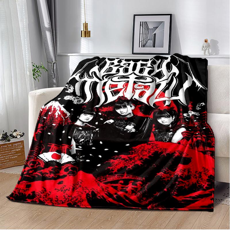 Pop Metal Band Throws Blanket for Kids Couch Sofa Travel Home Picnic Hiking Bed Beding Super Soft Flannel Blanket birthday gift