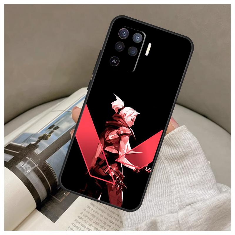Игровой чехол Valorant для Oppo A74 A94 A54 A18 A38 A58 A78 A98 A80 A60 A40 A96 A76 A16 A15 A17 A57 A77 A5 Pro