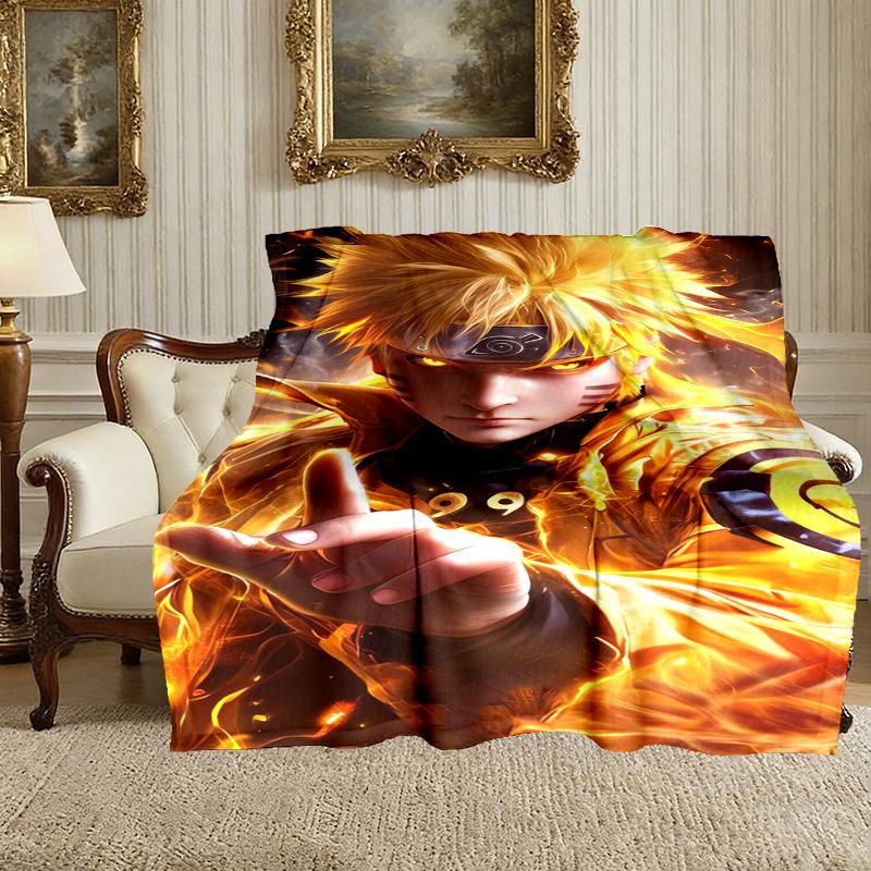 1pc naruto Blanket, Cozy Printed Throw Blanket, A Heartfelt Gift for Your Family and Friends
