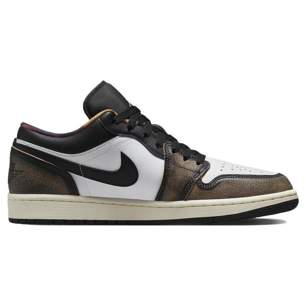 Air Jordan 1 Low SE Wear-Away - Светло-коричневые мужские кроссовки черный белый-белый оникс DQ8422-001