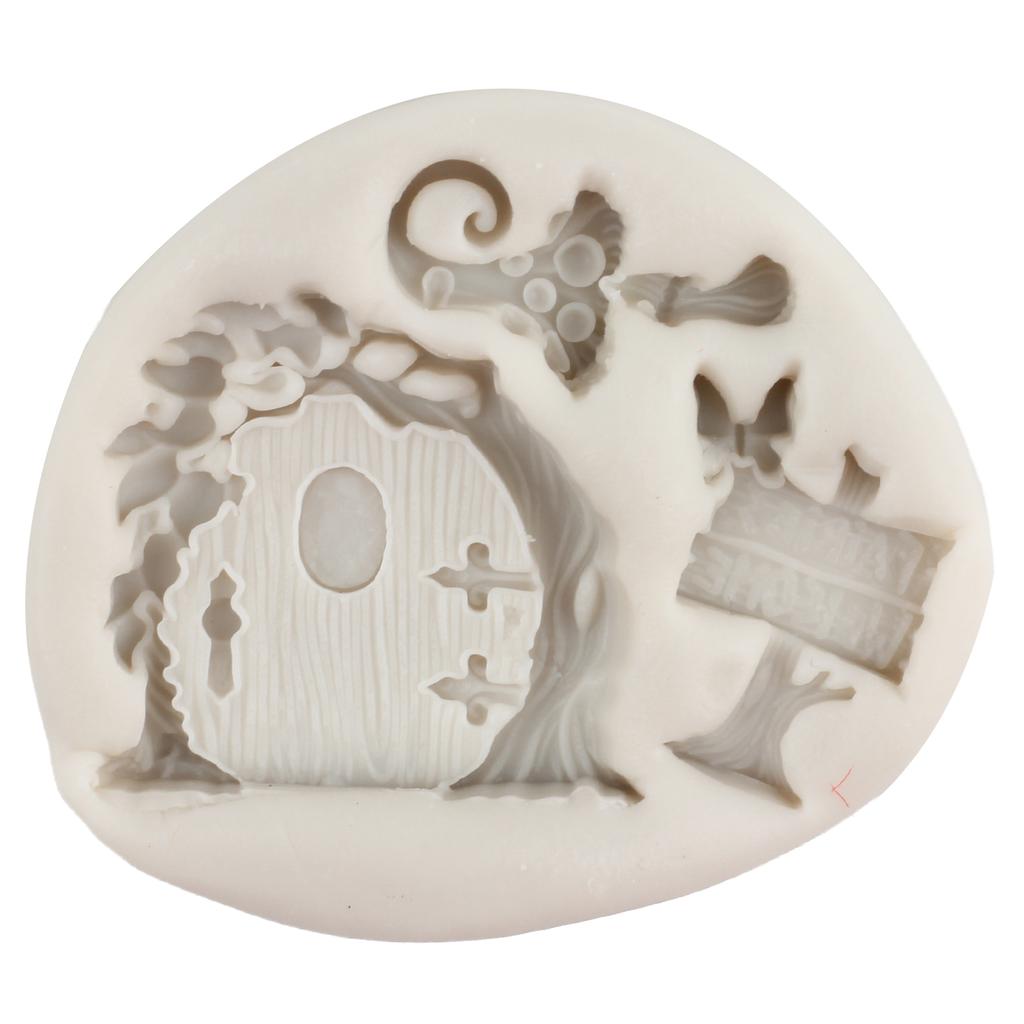 Сказочный сад, гном, домашние силиконовые формы, дверные и оконные формы для помадки, цветы, грибы, украшения торта, кексы, конфеты, шоколадные формы