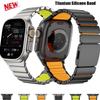 Для Apple Watch Ultra 3/2/1 49мм 46мм 45мм 44мм 42мм Титановый Резиновый Магнитный Металлический Браслет для iWatch S11 10 9 8 7 6 5 SE