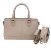 DARGREE Мини-сумка-тоут для женщин, Маленькая, Натуральная кожа, Сумка-тоут на молнии, Сумка, Сумка через плечо, Мини-сумка, Стоящая (бежевый)