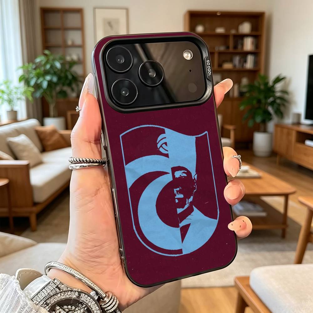 Чехол для телефона T-Trabzonspor для iPhone 17,16,15,14,13,12,11 Plus,Pro Max,XS,Цветной Посеребренный Внутренний Чехол