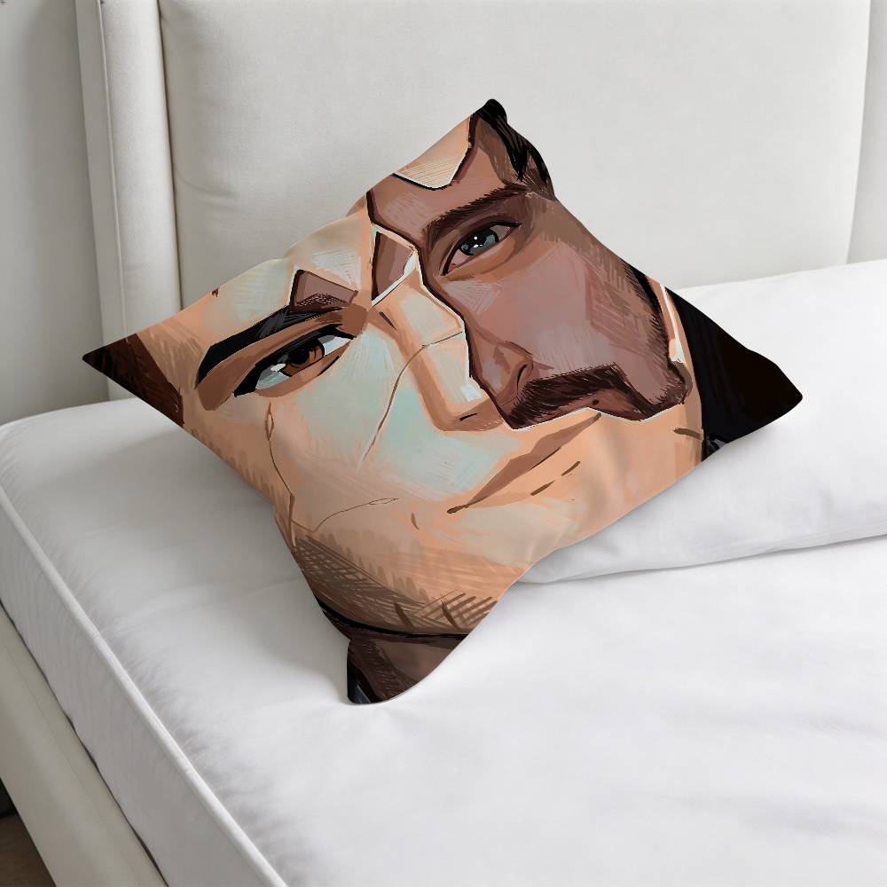 DDispatch Robert Waterboy Square Pillow Case Soft Decorative Throw Pillow Cover for Home Sofa Bed