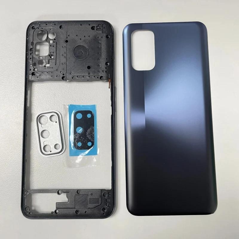 For Realme 7 5G RMX2111 Phone Housing Middle FrameBattery Cover Back Rear Housing Case Repair Parts