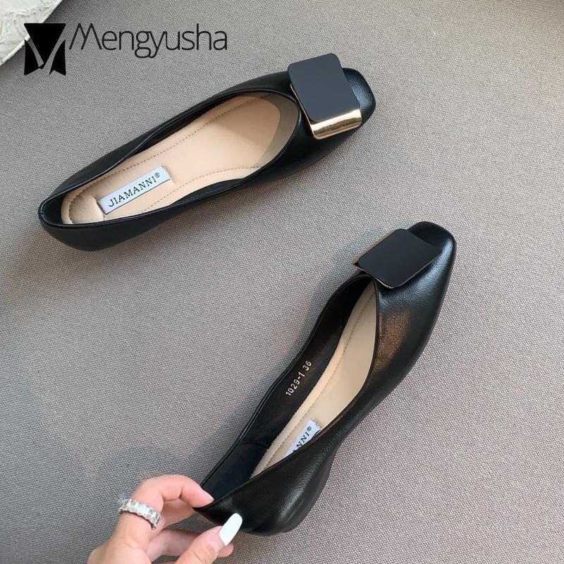 Мода 2024 года, брендовые туфли на плоской подошве с металлической пряжкой, женские балетки с мягкой подошвой, лоферы без застежек, женские повседневные туфли, универсальные мокасины