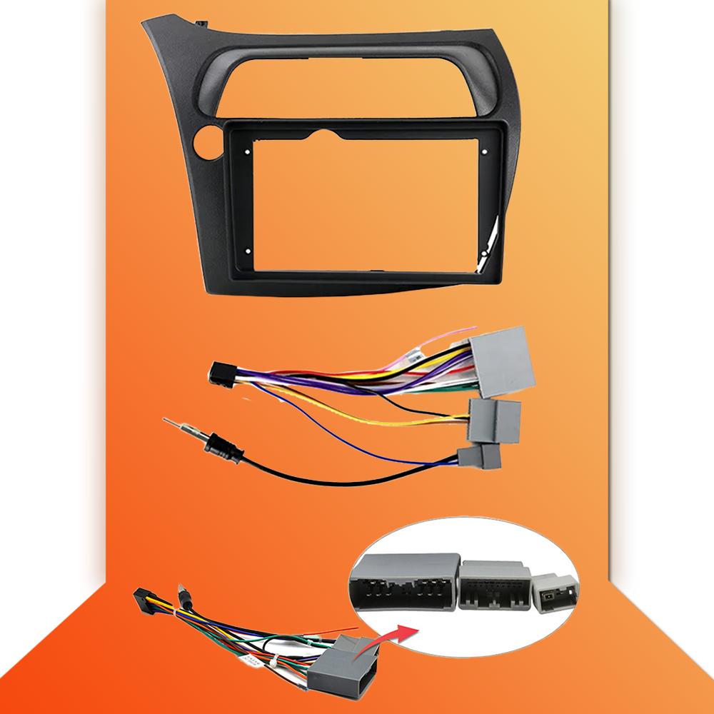 Android Carplay автомобильное радио для Honda Civic Hatchback 2006-2011 мультимедийный проигрыватель головное устройство стерео GPS навигация BT WIFI 2+32 ГБ