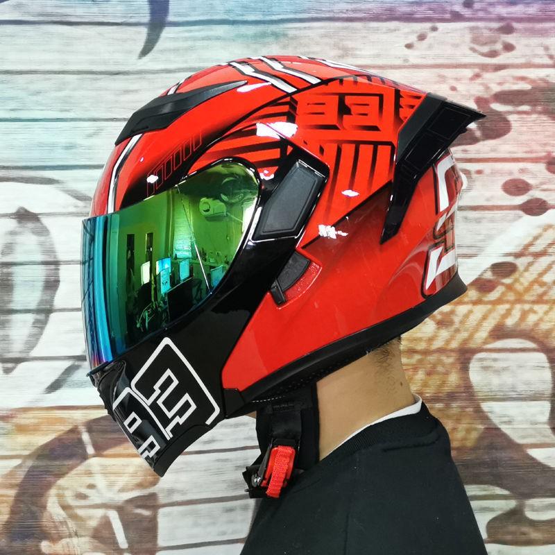 JIEKAI Modular Flip-Up Motorcycle Helmet Men Women ABS Full Face With Dual Visor Scooter Bike Riding