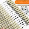 12Pcs Drawing Pens Micro Fineliner Art Pen Set Waterproof Pigment Ink Smooth Nylon Tip Smudge-proof Artist Pens