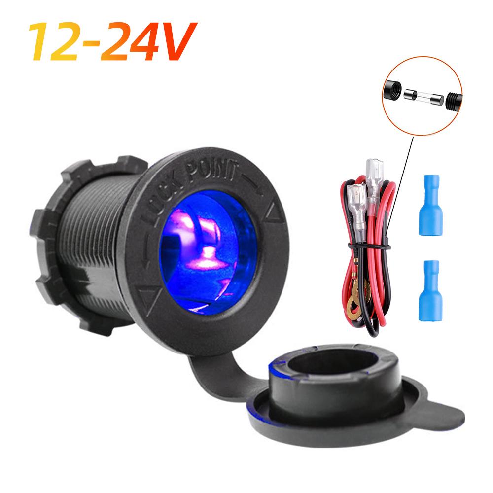 Гнездо прикуривателя для автомобиля, морского мотоцикла, квадроцикла, автофургона, розетка, розетка, водонепроницаемая вилка 12 В