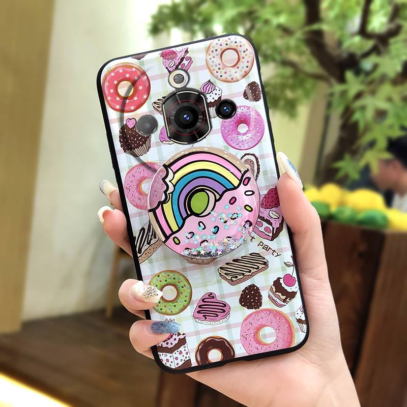 Anti-knock Quicksand Phone Case For ZTE Nubia Focus Pro 5G Simplicity Durable Dirt-resistant Cartoon Skin Feel Silicone