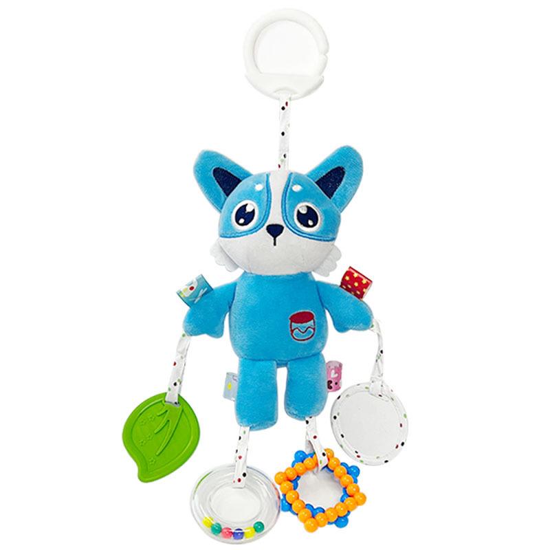 Успокаивающая плюшевая кукла-подвеска для детских автокресел и колясок