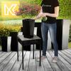 KADAX Flowerpot + Insert 18x36cm Tall Black Gloss