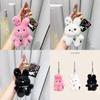 Cute Rabbit Plush Keychain With Durable Material For Daily Use And Gift Giving