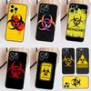Чехол-логотип со знаком биоопасности для iPhone 14 Pro Max 16 15 11 12 13 17 Pro Max mini 15 16 Plus 16e 17 Air Задняя крышка