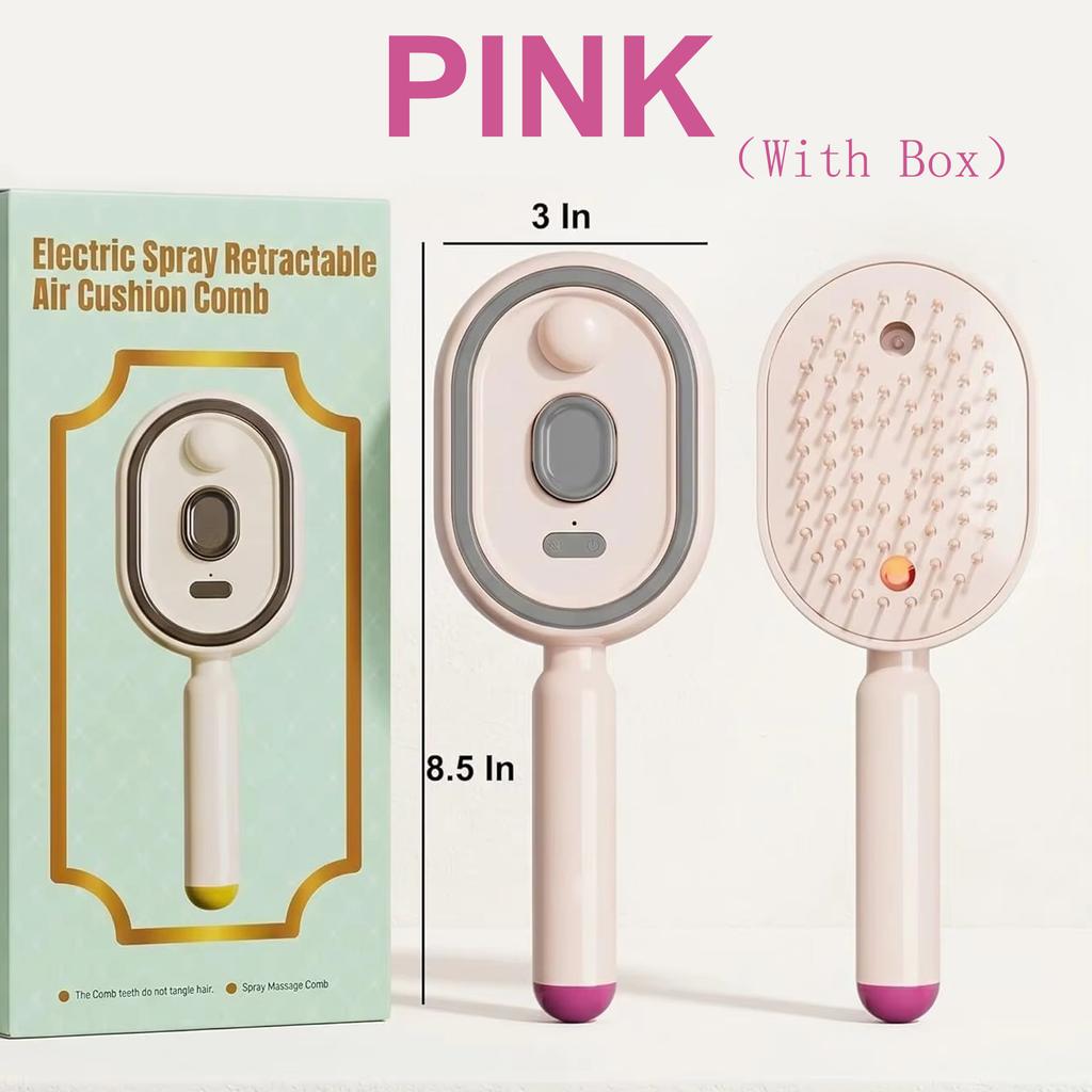 Xiaomi Electric Spray Air Cushions Massage Comb 3 in 1 Self Cleaning Steam Essential Oil Brush Rechargeable Spray Scalp Massager Combs