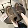 Snow Boots Women's 2025 New Lamb Wool Short Thermal Cotton Shoes Winter Wear Non-slip Flat-bottomed Velvet Short Boots